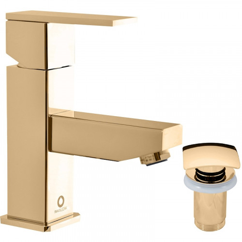 Смеситель для раковины Rav Slezak Loira LR527.5KZ Золото латунь