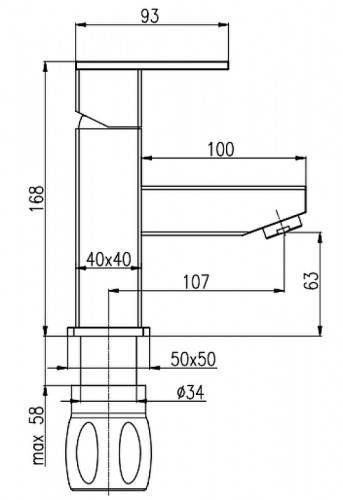 Смеситель для раковины Rav Slezak Loira LR527.5KZ Золото латунь