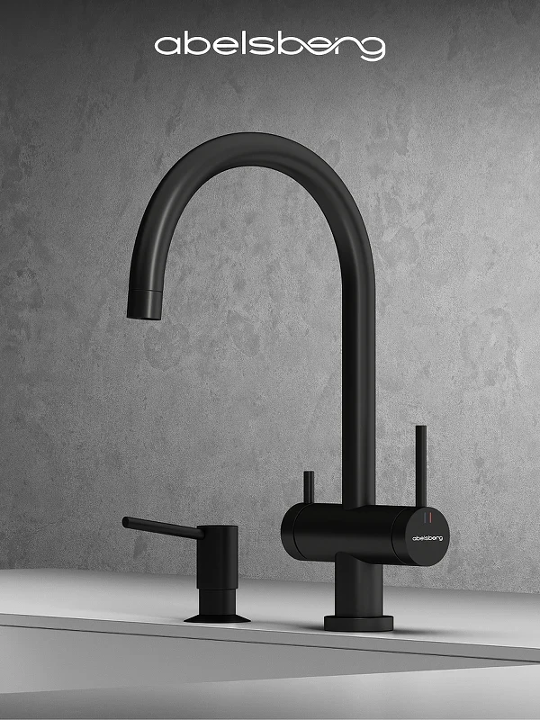 Смеситель для кухни Abelsberg Aera AWF70029MB цвет Вулканический черный