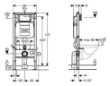 Унитаз с инсталляцией CeramaLux 2197 + Geberit Duofix Sigma UP320 111.300.00.5 с сиденьем Микролифт