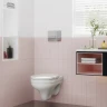 Комплект унитаза с инсталляцией Berges Novum D3 042437 с сиденьем Микролифт и клавишей смыва Хром глянцевый фарфор подвесной