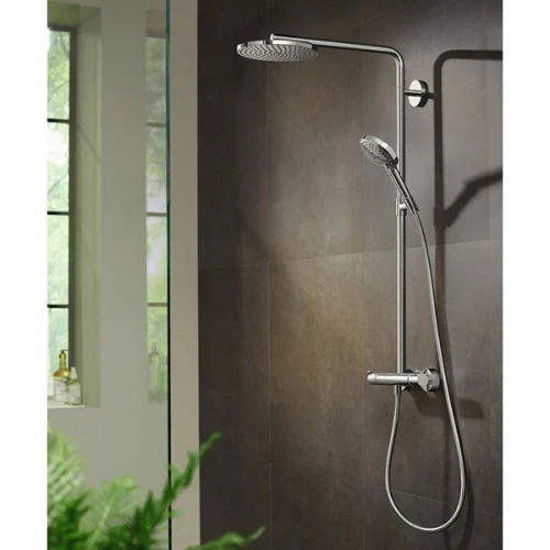Душевая система Hansgrohe Raindance Select S 27633000 с термостатом Хром латунь на стену