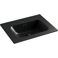 Раковина Ceramicanova Element 60 CN7001MB Черная матовая фарфор полувстраиваемая
