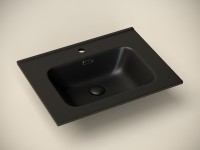 Раковина Ceramicanova Element 60 CN7001MB Черная матовая фарфор полувстраиваемая