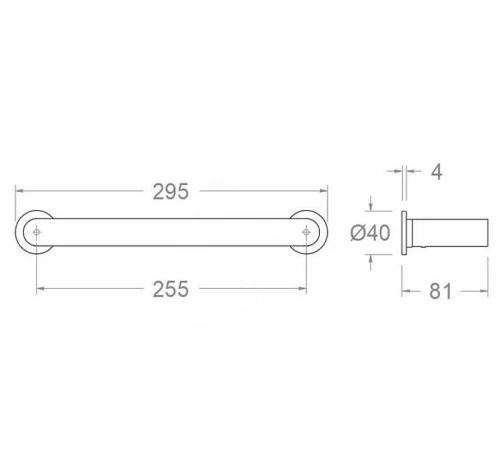 Полотенцедержатель Ramonsoler Accesorios TOAL01NM Черный матовый