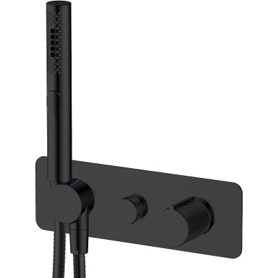 Смеситель для душа Allen Brau Liberty 5.33009-31 Черный матовый латунь встраиваемый