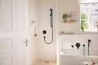 Смеситель для душа Hansgrohe Rebris S 72466670 Черный матовый латунь встраиваемый
