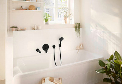 Смеситель для душа Hansgrohe Rebris S 72466670 Черный матовый латунь встраиваемый