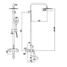 Душевая система Fmark FS8245W цвет Белый