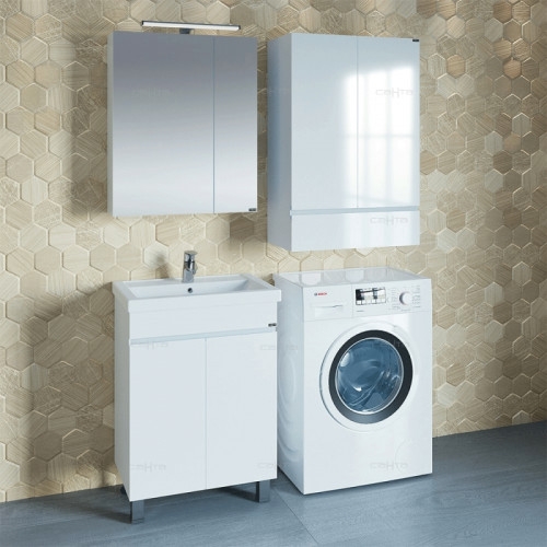 Подвесной шкаф СанТа Марс 50 1 ящик Белый МДФ / ЛДСП