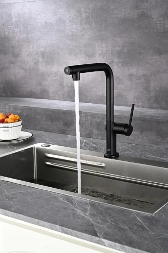 Смеситель для кухни AQUAme Cucina AQM9903MB цвет Черный матовый