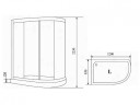 Душевая кабина Timo Comfort 120x85 T-8802LF с гидромассажем
