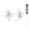 Смеситель для душа Ramonsoler Alexia 361503S Хром