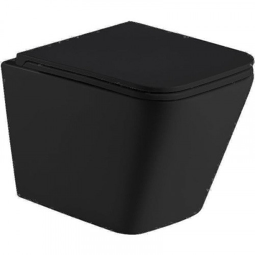 Комплект унитаза с инсталляцией WeltWasser AMBERG 506 + GELBACH 043 MT-BL + AMBERG RD-CR 10000011986 цвет Черный матовый с сиденьем Микролифт и клавишей смыва цвет Хром