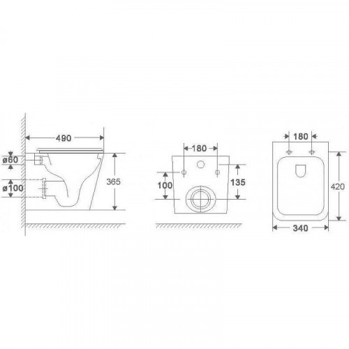 Комплект унитаза с инсталляцией WeltWasser AMBERG 506 + GELBACH 043 MT-BL + AMBERG RD-CR 10000011986 цвет Черный матовый с сиденьем Микролифт и клавишей смыва цвет Хром