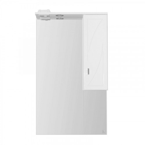 Зеркало со шкафом Style Line Лана 60 СС-00002254 с подсветкой Белое МДФ / ЛДСП, стекло