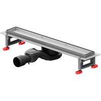 Душевой лоток AM.PM MasterFlow 50 W01SC-U11-050-04SB с решеткой Хром матовый / под плитку Tile