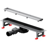 Душевой лоток AM.PM MasterFlow 50 W01SC-U11-050-04SB с решеткой Хром матовый / под плитку Tile
