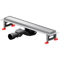 Душевой лоток AM.PM MasterFlow 50 W01SC-U11-050-04SB с решеткой Хром матовый / под плитку Tile