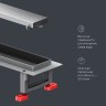 Душевой лоток AM.PM MasterFlow 50 W01SC-U11-050-04SB с решеткой Хром матовый / под плитку Tile