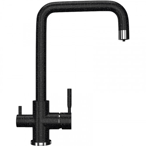 Смеситель для кухни Ulgran Classic U-019-308 Черный латунь