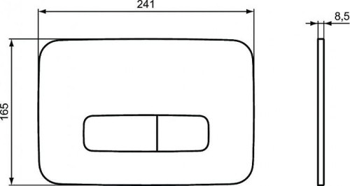 Кнопка смыва для инсталляции Ideal Standard Oleas P3 R0124AC цвет Белый