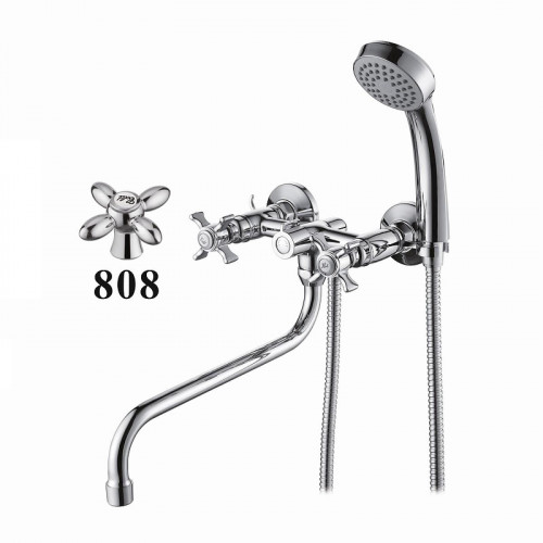 Смеситель для ванны D-Lin D143808 универсальный цвет  Хром