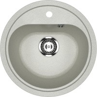 Кухонная мойка Ulgran Classic U-700-310 Серая искусственный камень (литьевой мрамор) встраиваемый