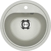 Кухонная мойка Ulgran Classic U-700-310 Серая искусственный камень (литьевой мрамор) встраиваемый