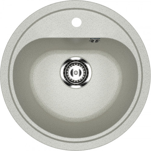 Кухонная мойка Ulgran Classic U-700-310 Серая искусственный камень (литьевой мрамор) встраиваемый