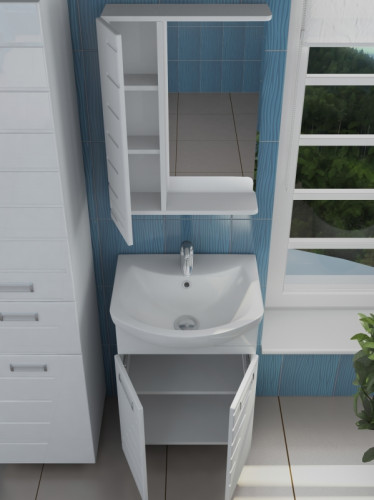 Тумба под раковину Vigo Diana 50 tn.DIA.UYU.50.2D Белая МДФ / ЛДСП