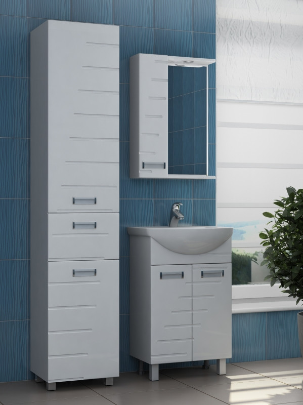 Тумба под раковину Vigo Diana 50 tn.DIA.UYU.50.2D Белая МДФ / ЛДСП