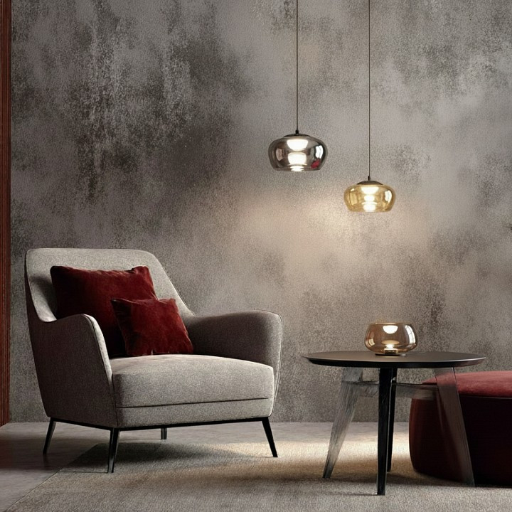Настольная лампа декоративная Denkirs FLOA DK6747-BK+AM