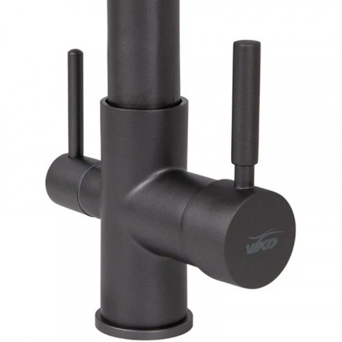 Смеситель для кухни Viko V-5607 Графит Черный латунь