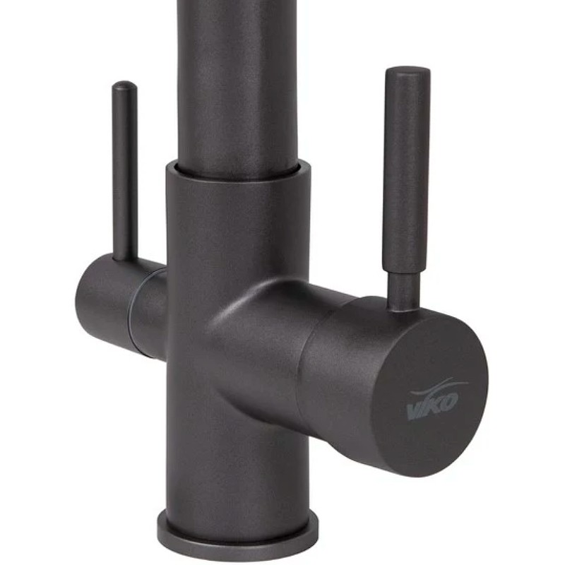 Смеситель для кухни Viko V-5607 Графит Черный