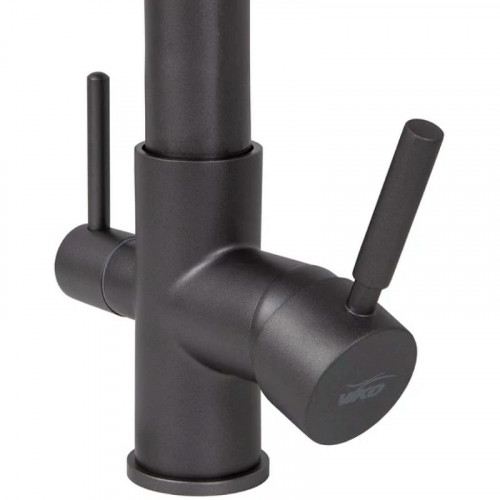 Смеситель для кухни Viko V-5607 Графит Черный латунь