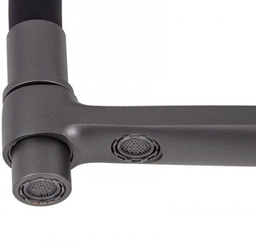 Смеситель для кухни Viko V-5607 Графит Черный латунь