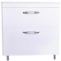 Тумба под раковину Style Line Каре 80 СС-00002267 Люкс Plus Белый МДФ / ЛДСП