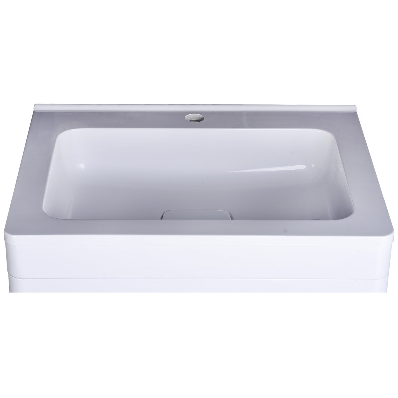 Тумба под раковину Style Line Каре 80 СС-00002267 Люкс Plus Белый МДФ / ЛДСП