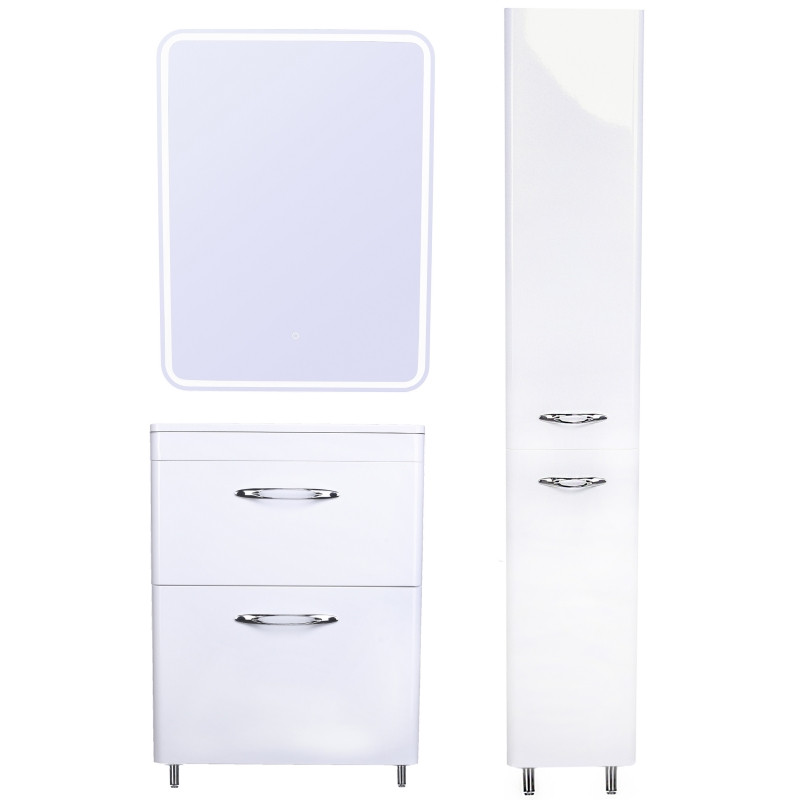 Тумба под раковину Style Line Каре 80 СС-00002267 Люкс Plus Белый МДФ / ЛДСП