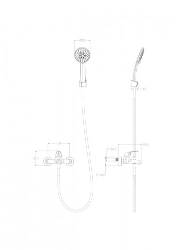 Смеситель для ванны Wonzon &amp; Woghand WW-4530-MW цвет Белый матовый