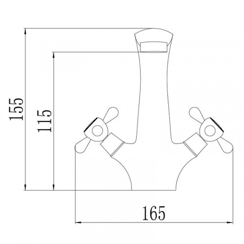 Смеситель для раковины Fmark FM1027 цвет Хром
