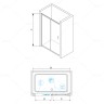 Душевая дверь RGW Passage PA-016 130 350801613-21 профиль Хром стекло матовое-сатинат
