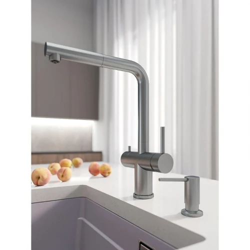 Смеситель для кухни Grandex Aqua Handy-P 902096 цвет Сатин