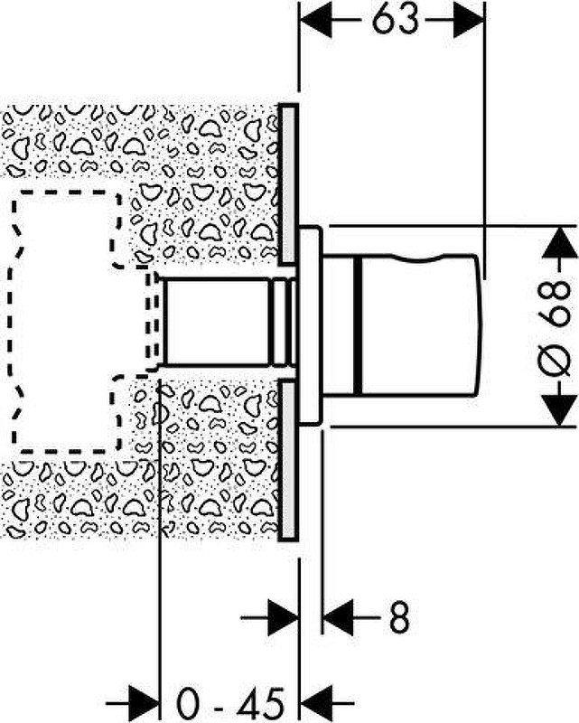 Вентиль Hansgrohe 15972000S130 цвет Хром