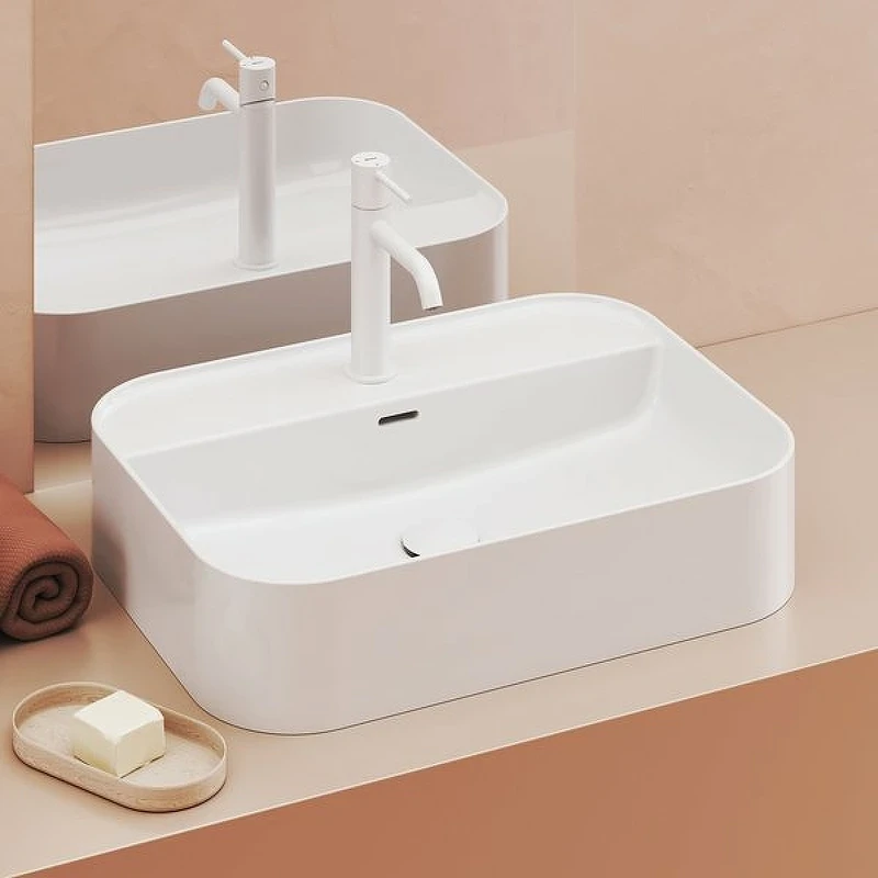 Раковина Ravak Ceramic Slim Shelf R 55 XJX01155005 Белая накладная