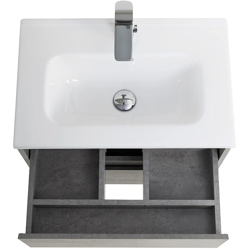 Тумба под раковину BelBagno Kraft 70 KRAFT 39-700/390-2C-SO-CG подвесная Cemento Grigio МДФ / ЛДСП