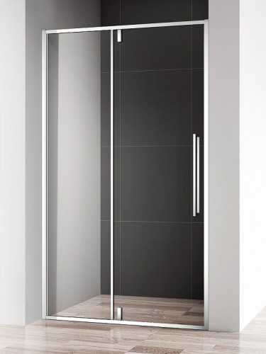 Душевая дверь AQUAme 120 AQM7108-12 профиль Хром стекло прозрачное