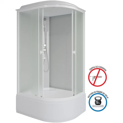 Душевая кабина Niagara Promo 120x80 L P120/80/40L/MT без гидромассажа