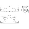 Смеситель для душа Ideal Standard Ceratherm T50 A7214AA с термостатом